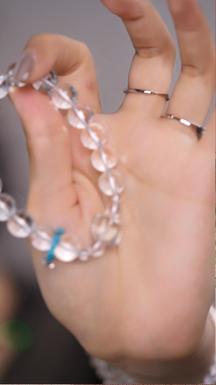 【闪购商品】水晶手串银S925镶嵌水晶带小花
