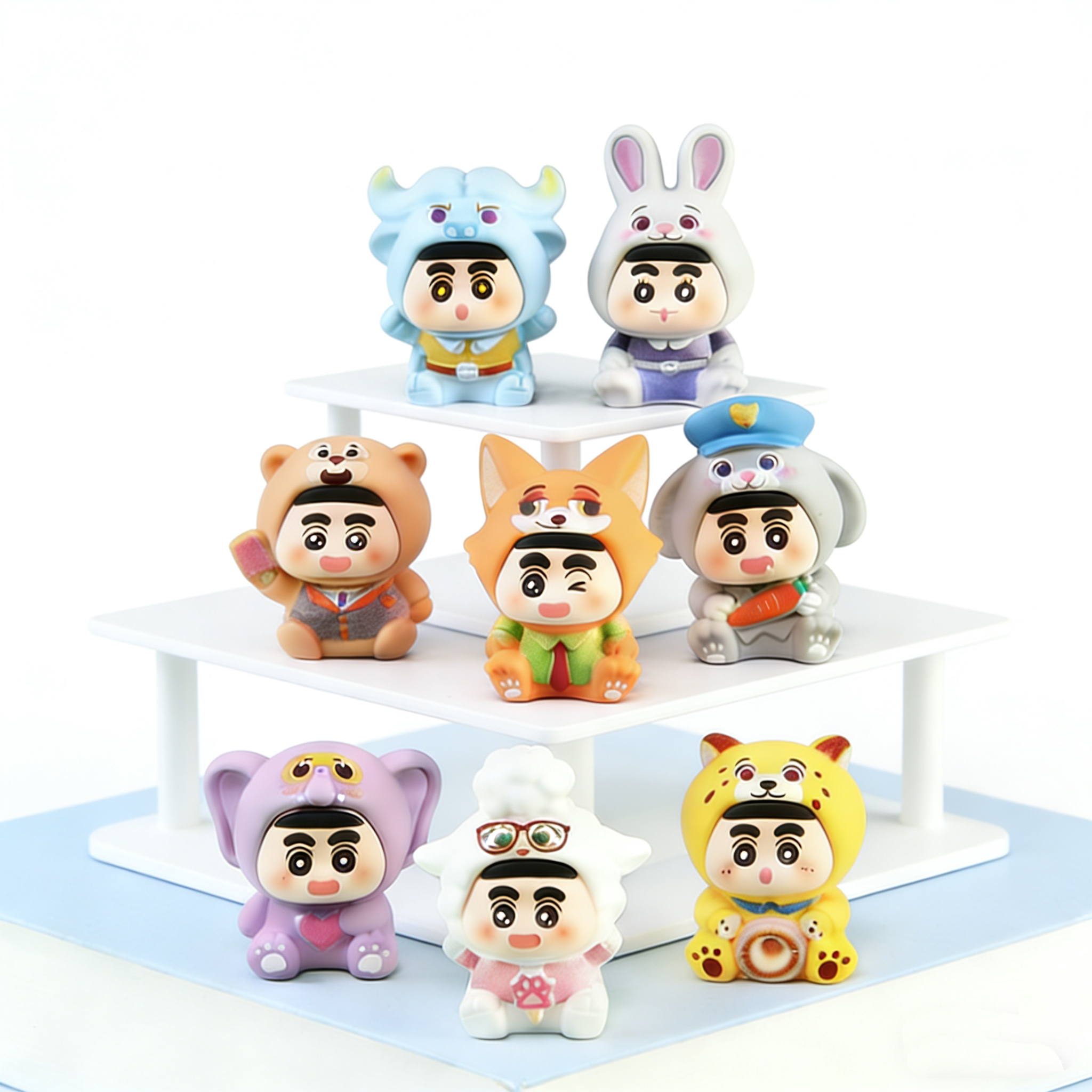 【直播拆】动物城小新 DIY手工配件树脂摆件