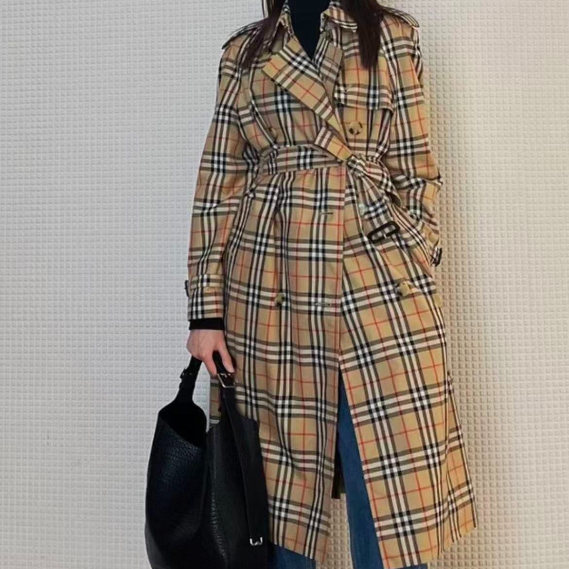 未使用 BURBERRY/博柏利 翻领长袖风衣