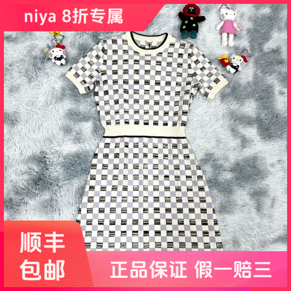 妃鱼/谬谬/丝缎、羊毛、亮片/连衣裙/95新/凡0615