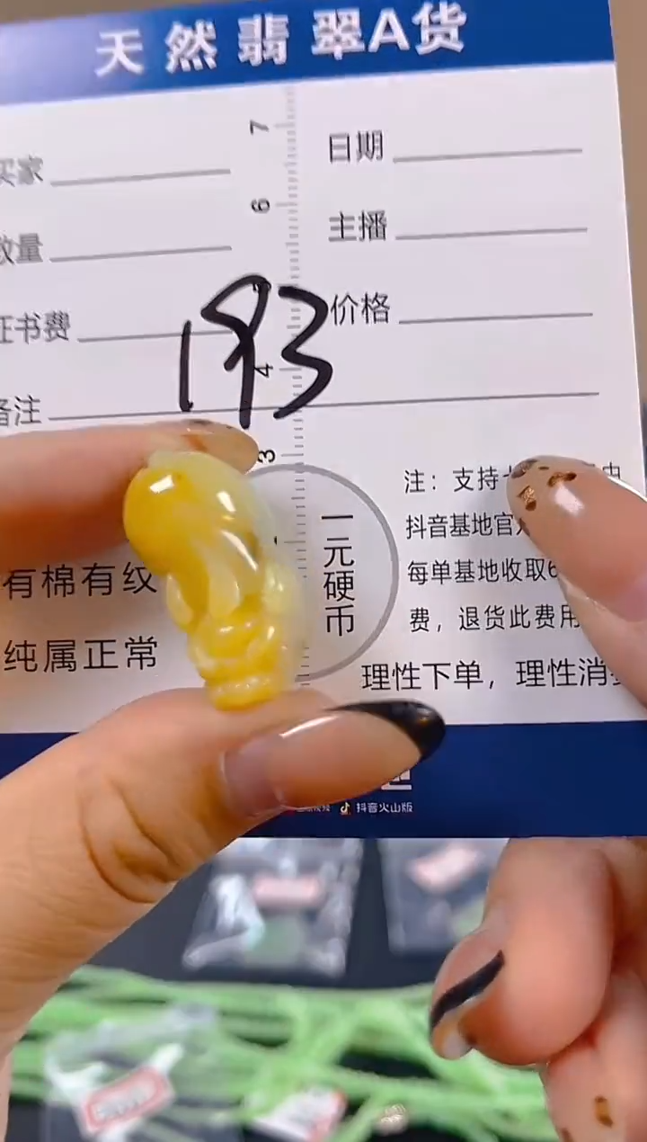 颈饰未镶嵌翡翠微瑕 有纹