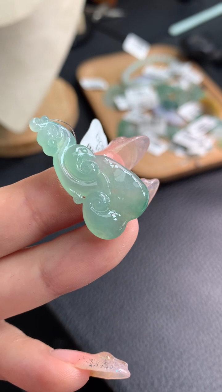 【闪购商品】定制翡翠未镶嵌如意