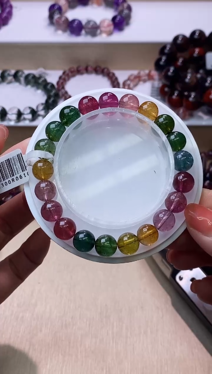 【闪购商品】碧玺手链未镶嵌色标碧玺9m+