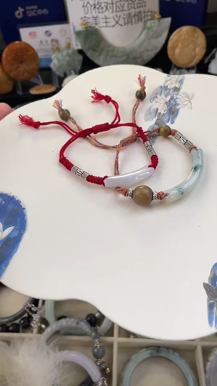 未镶嵌手链翡翠手工定制默认微瑕播介绍为准