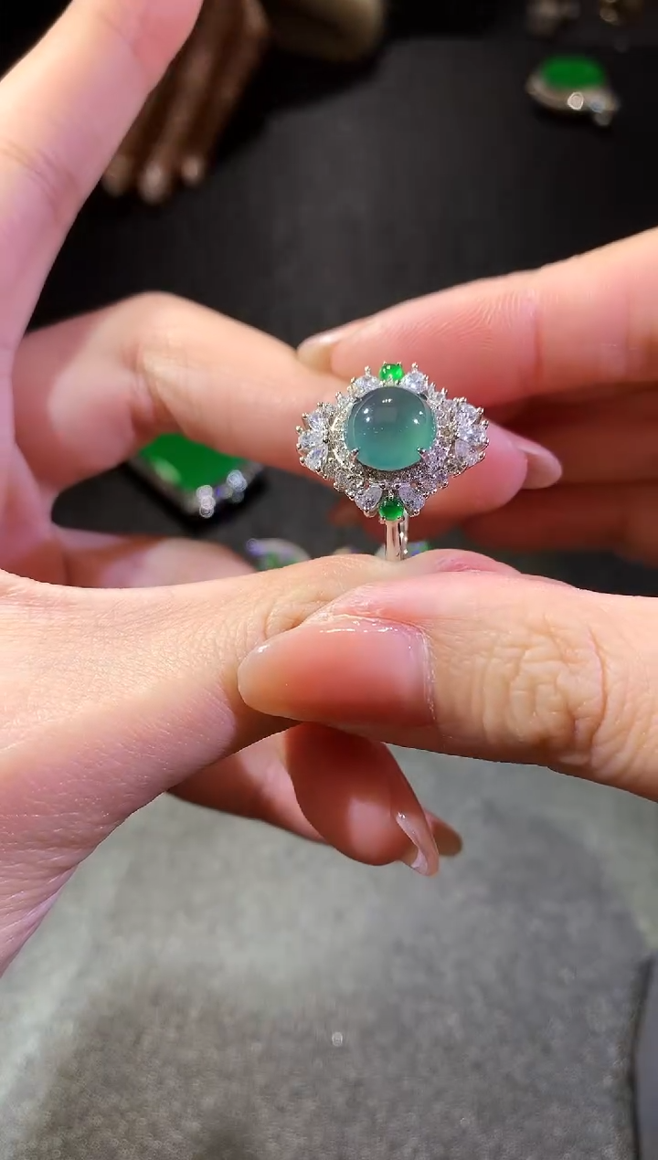 【闪购商品】翡翠戒指银S925镶嵌237戒指（多样性发货一件