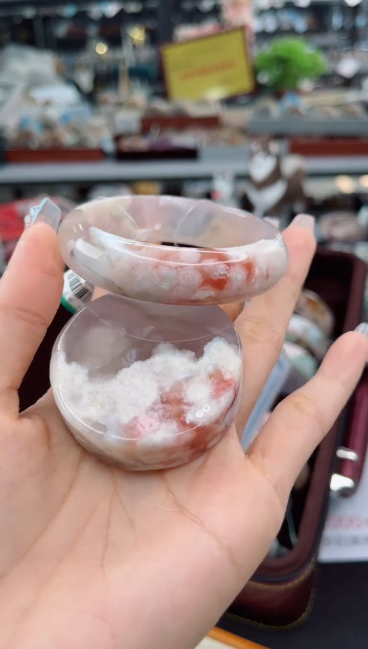 【闪购商品】石英质玉手镯未镶嵌53圈口（赠品镯心）6821014