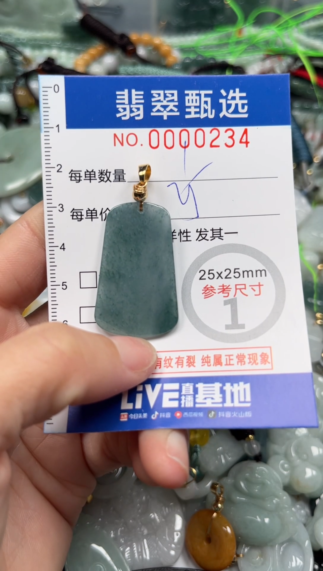 【闪购商品】翡翠颈饰未镶嵌00..0234