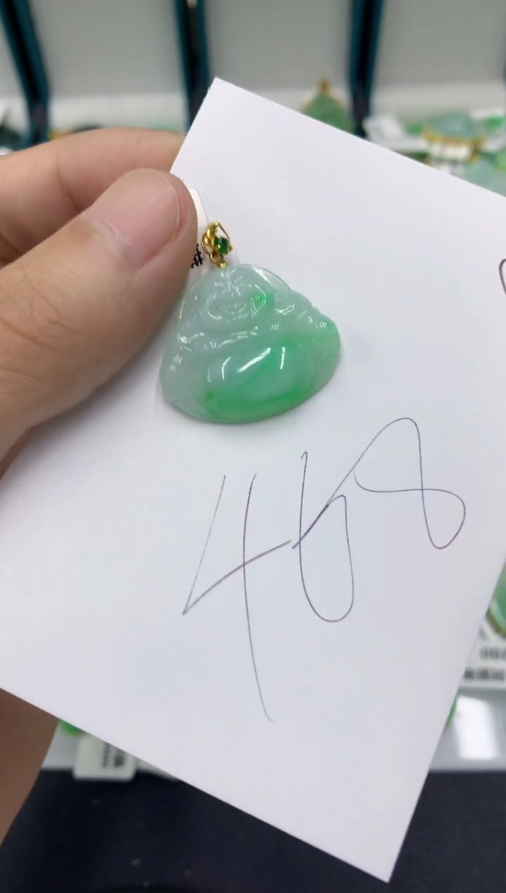 【闪购商品】翡翠颈饰18K金镶嵌翡翠