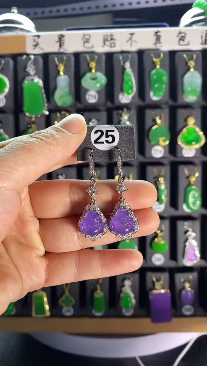 【闪购商品】翡翠颈饰银S925镶嵌25...