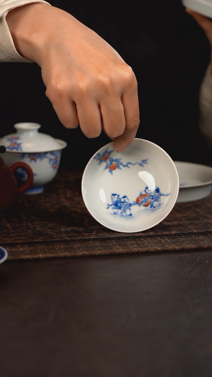 【闪购商品】杯聚澜堂九桃五福大普洱杯