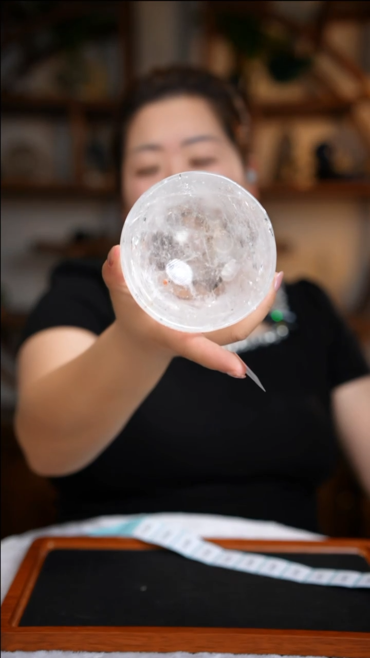 水晶珠宝半成品未镶嵌白水晶碗D82