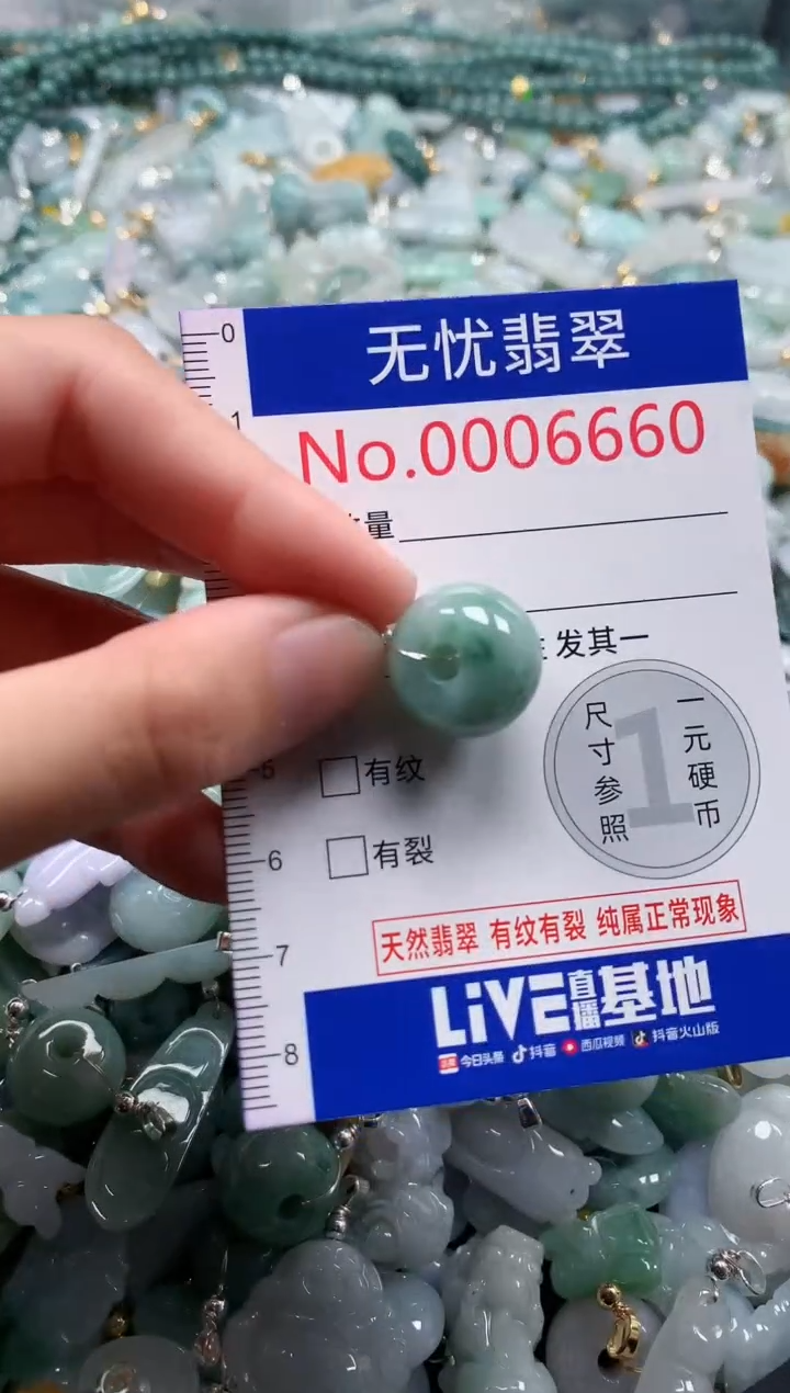 翡翠未镶嵌吊坠(不含链)6660