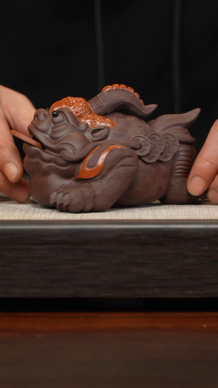 【闪购商品】紫砂茶壶超大金蟾