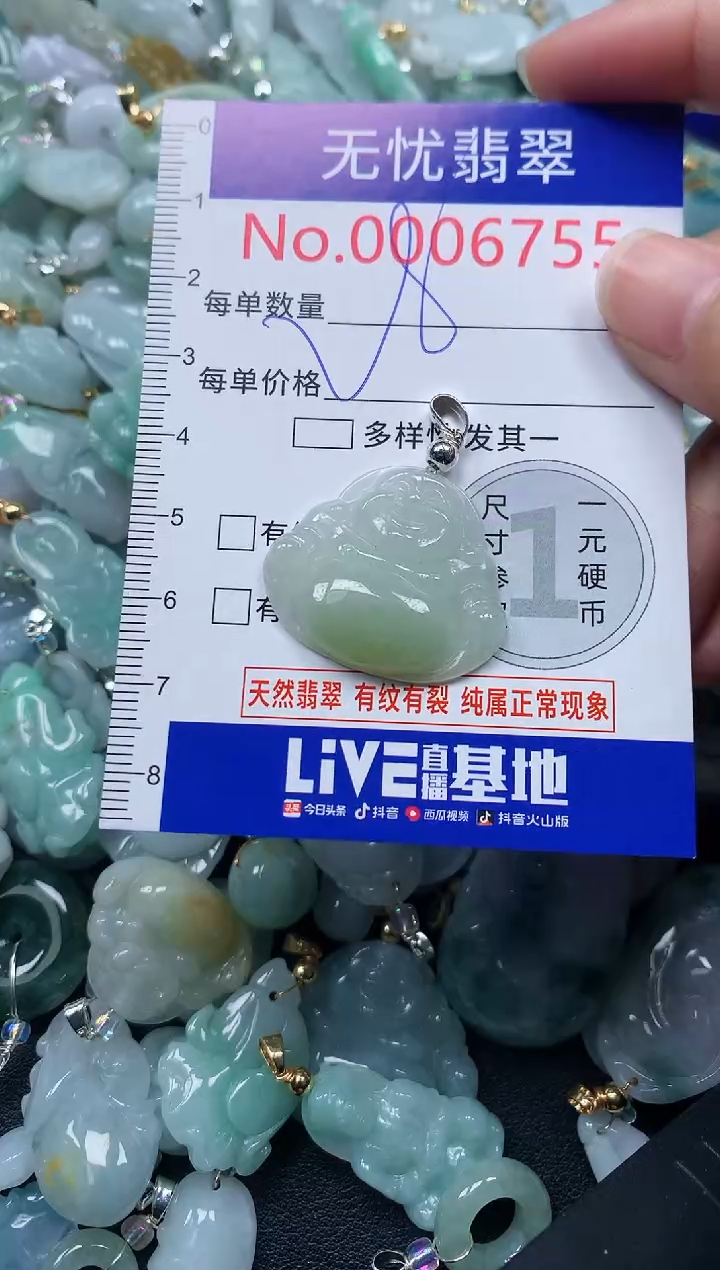 颈饰未镶嵌翡翠6755