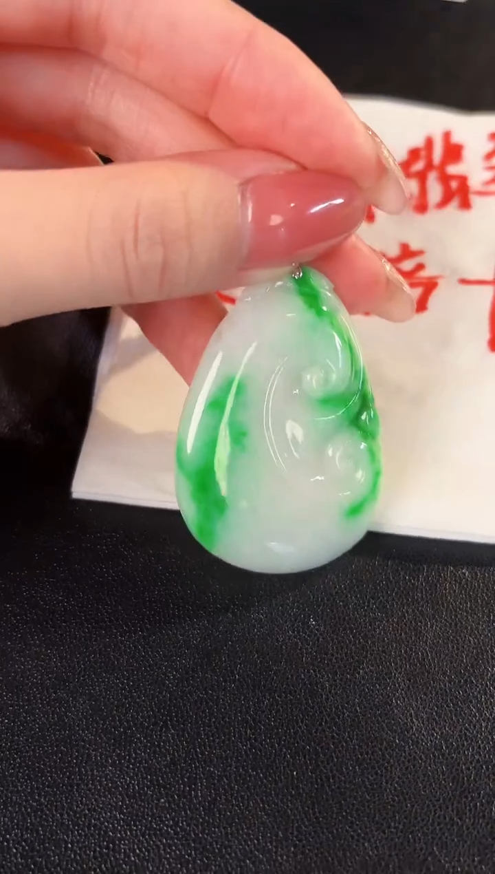 【闪购商品】翡翠颈饰18K金镶嵌 缅料A货/支持复检/一件