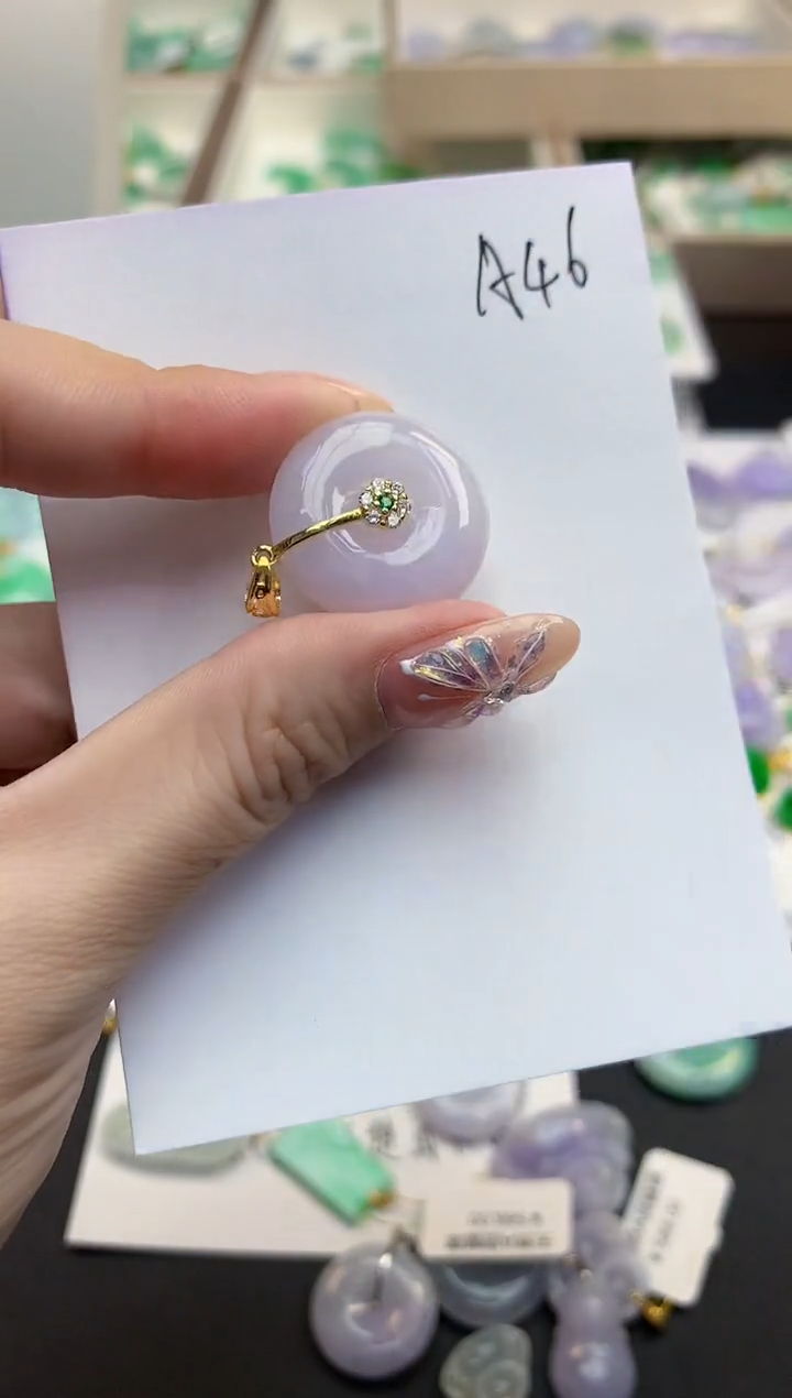 颈饰未镶嵌翡翠天然缅甸a货翡翠