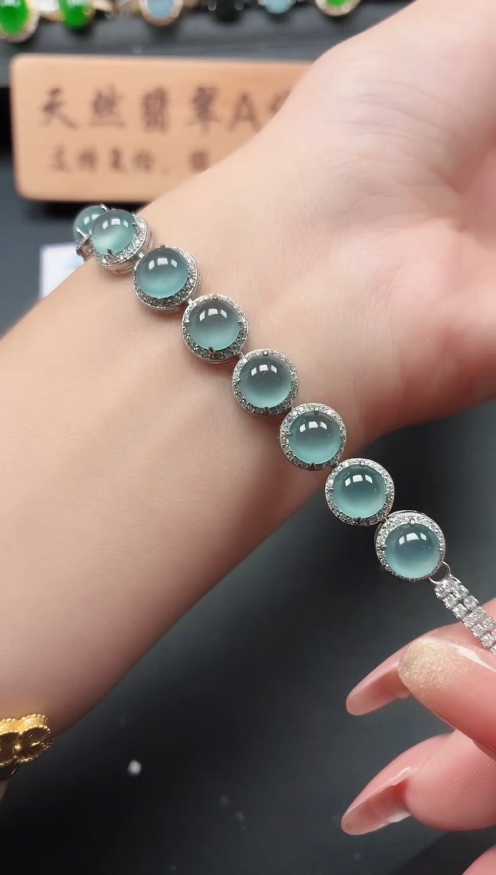 银S925镶嵌戒指翡翠11