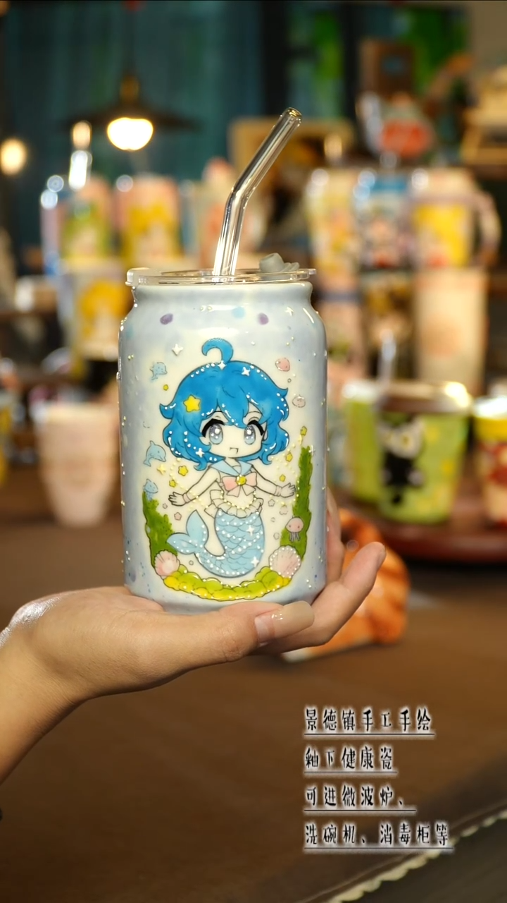 景德镇陶瓷手工手绘&A718