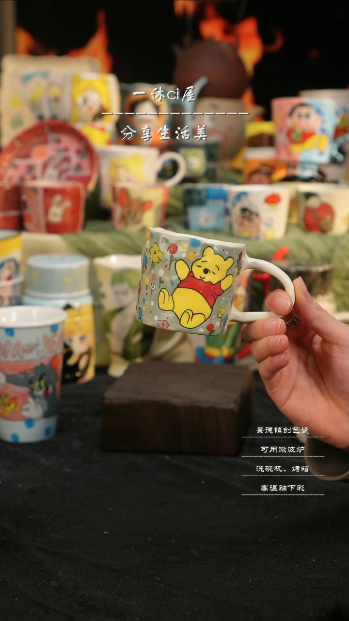 【闪购商品】摆件亲工手绘陶瓷-