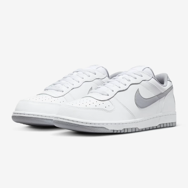 【春上新】耐克男子BIG NIKE灰白低帮复古运动休闲鞋板鞋355152106