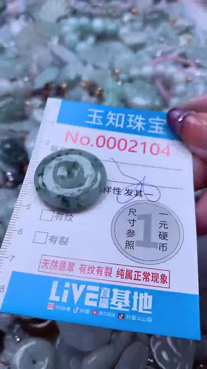 翡翠未镶嵌吊坠(不含链)2104