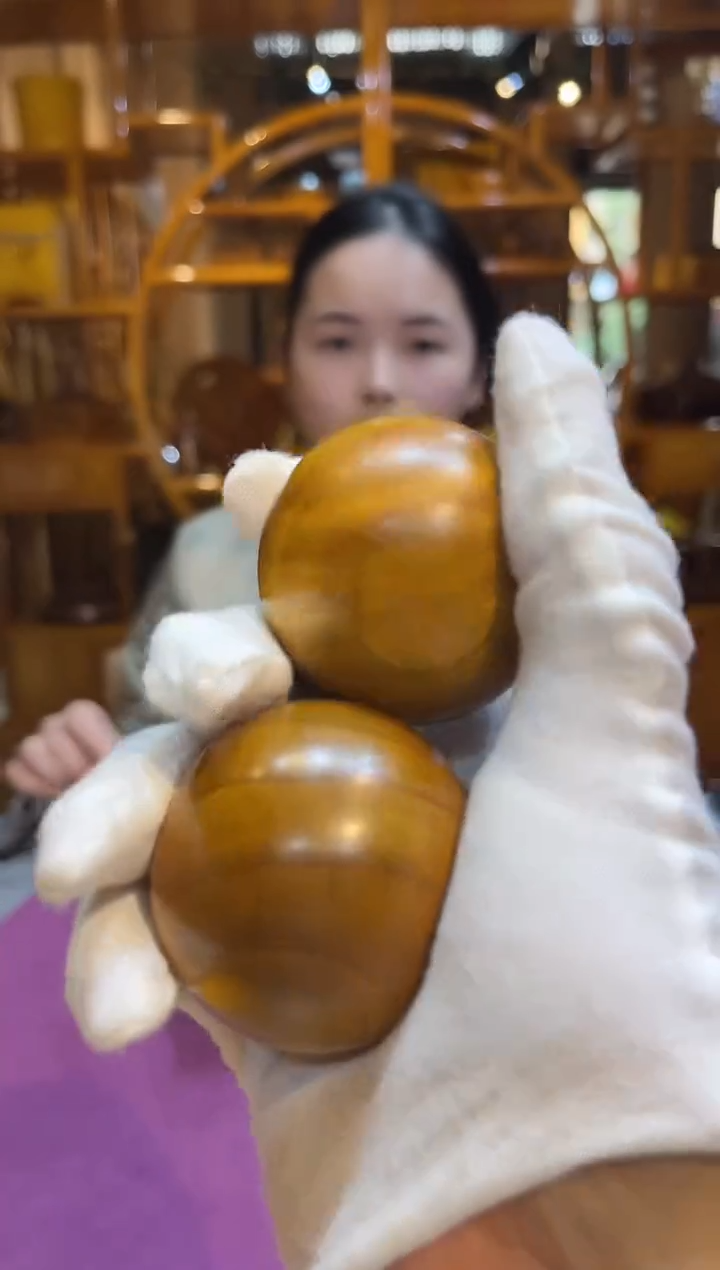 金丝楠小叶文玩手球