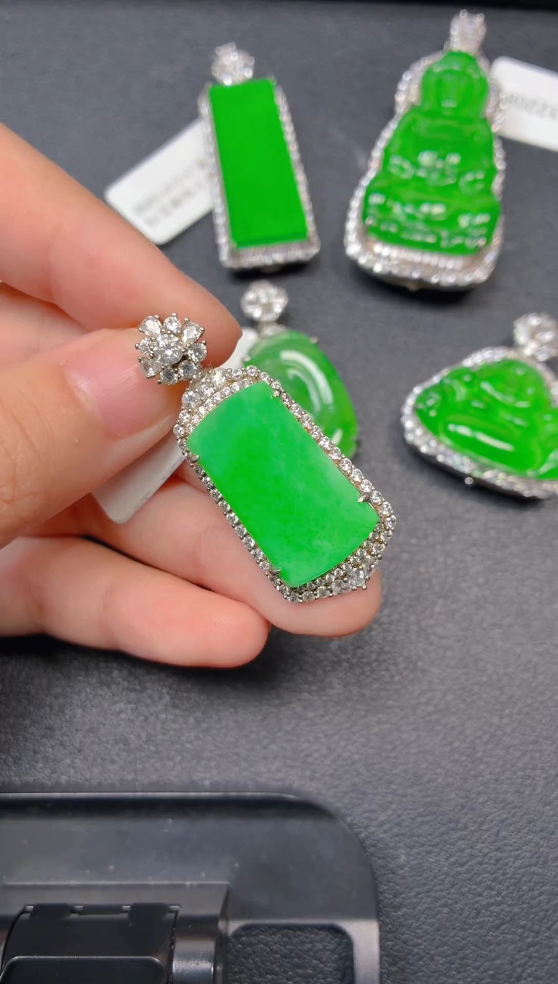 颈饰银S925镶嵌翡翠1