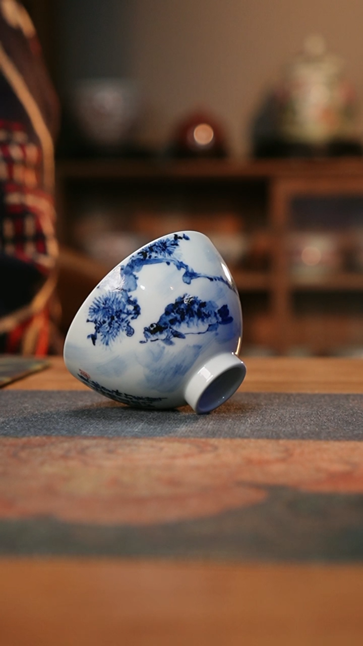 【闪购商品】康亭守艺有余系列：松翠鳜鱼肥鸡心杯