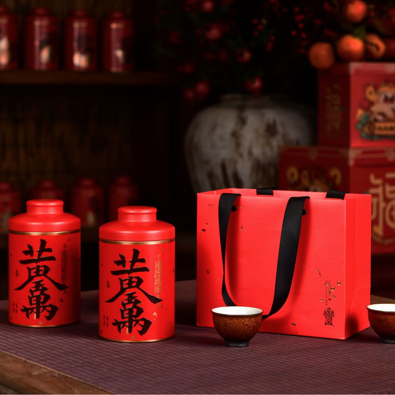 新年浮力专拍到手一提两罐茶叶+小品壶组合每人限定一单