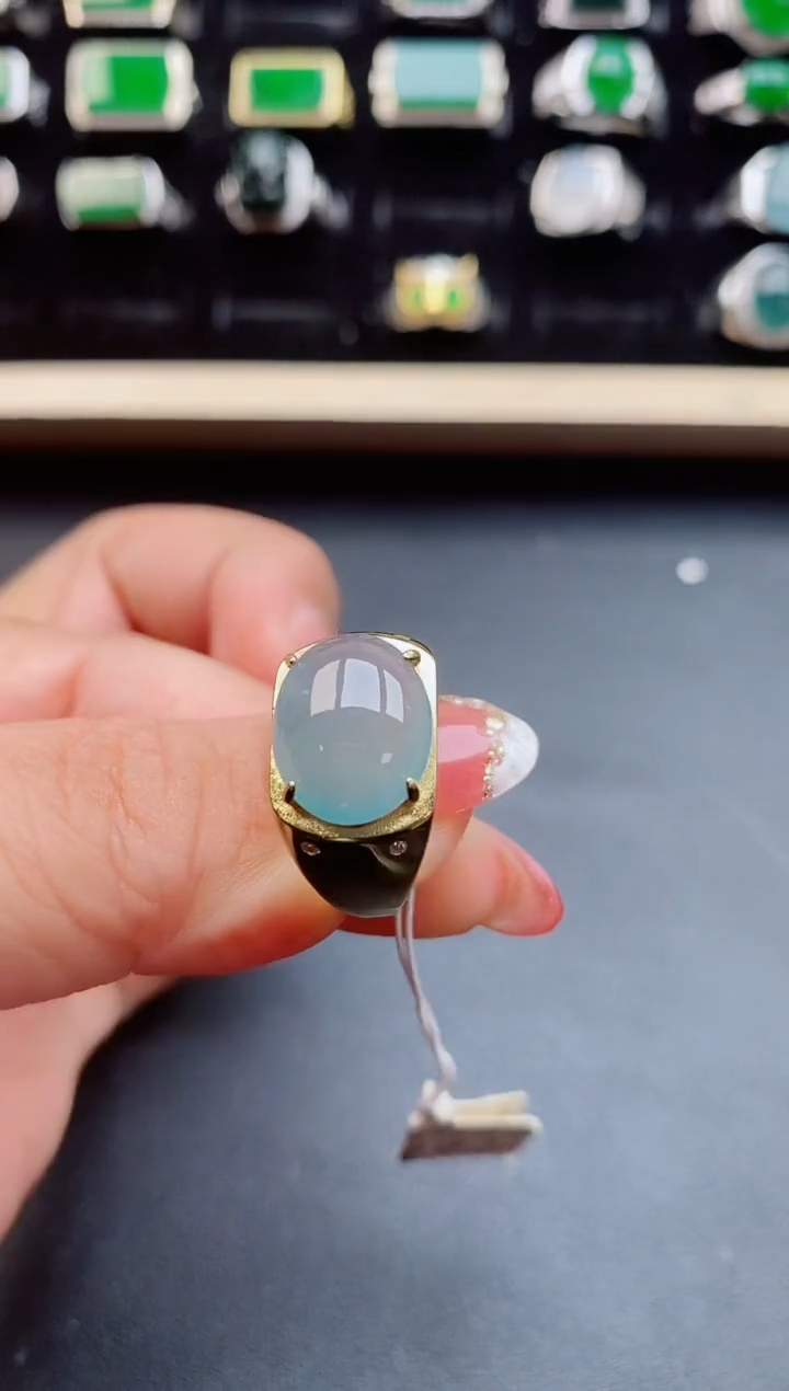 【闪购商品】翡翠戒指银S925镶嵌508505