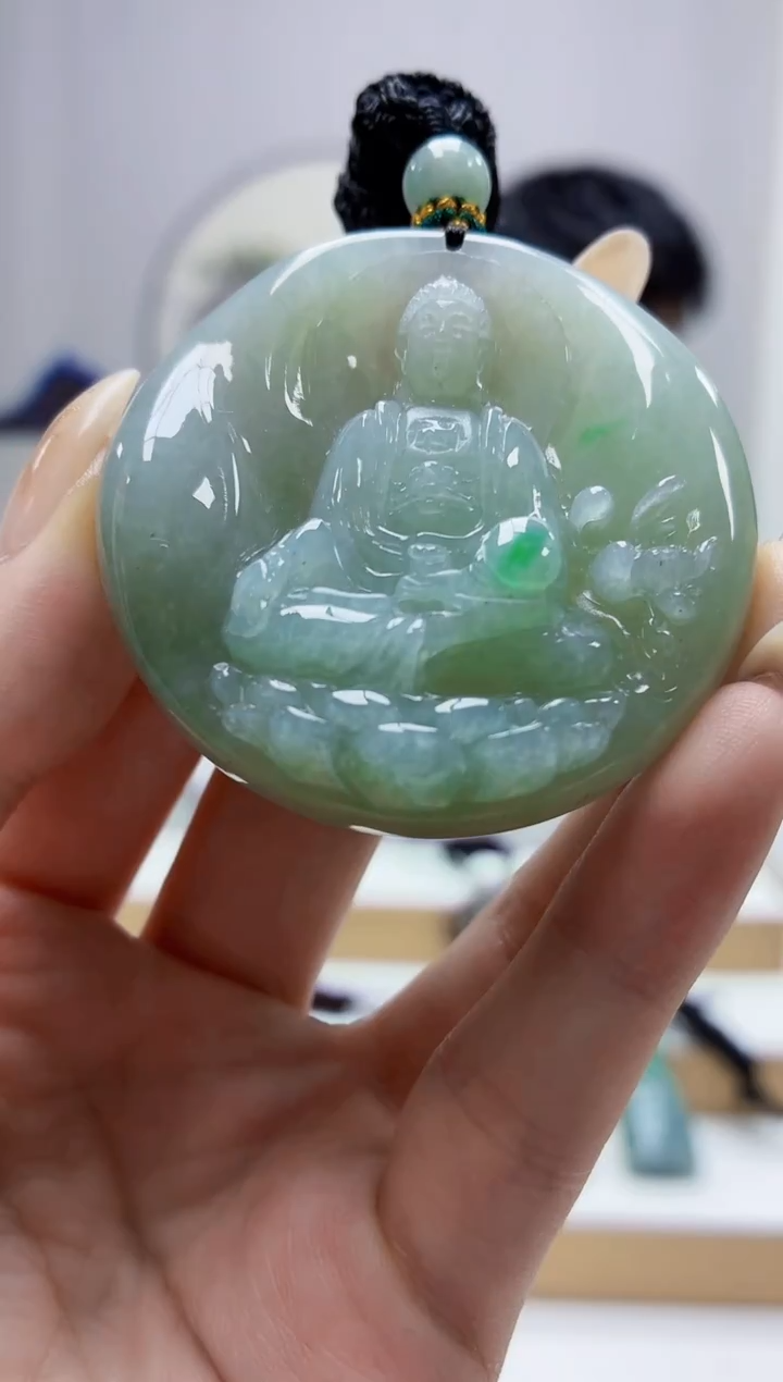 未镶嵌定制翡翠5028jw-毛货挂件6