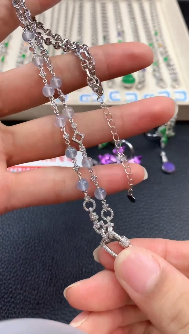 【闪购商品】翡翠项链18K金镶嵌n30 不退换