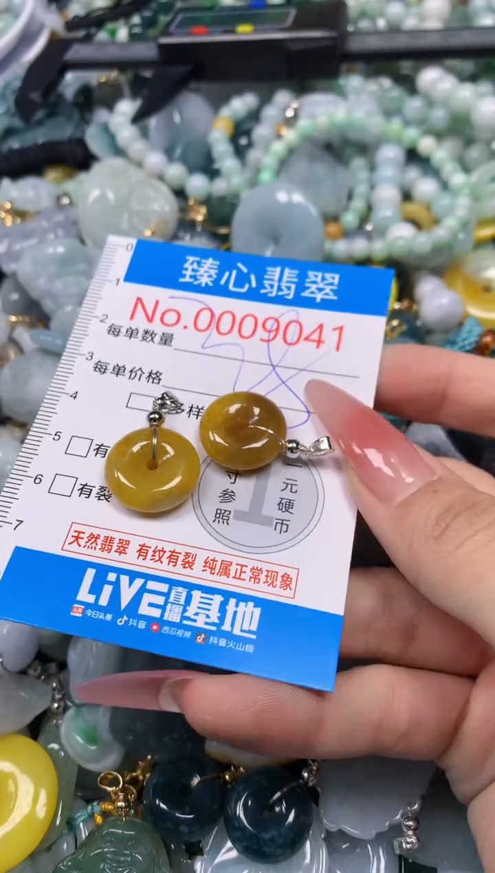 【闪购商品】翡翠颈饰未镶嵌含绳0009041