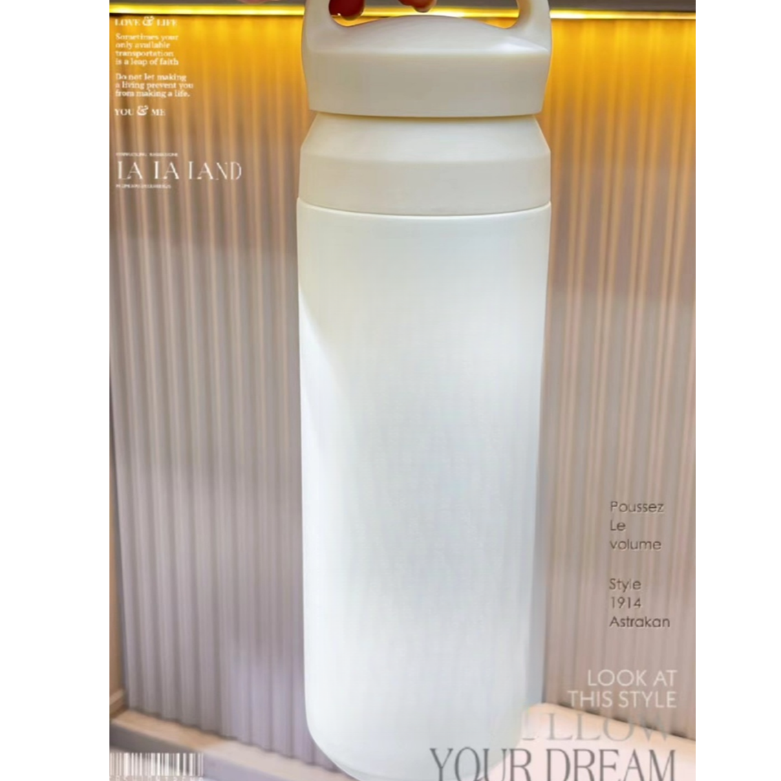 元素杯子500ml简约款式随机保温大容量家用