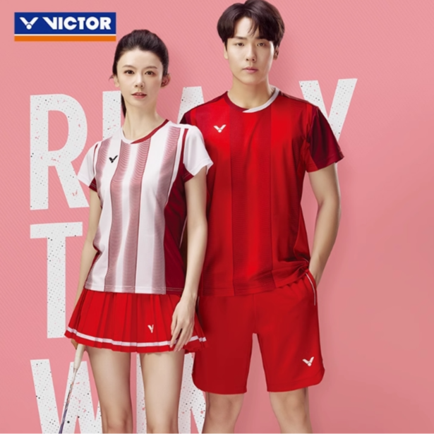 VICTOR/威克多羽毛球服大赛系列推广版针织运动短袖T恤 T-50000TD