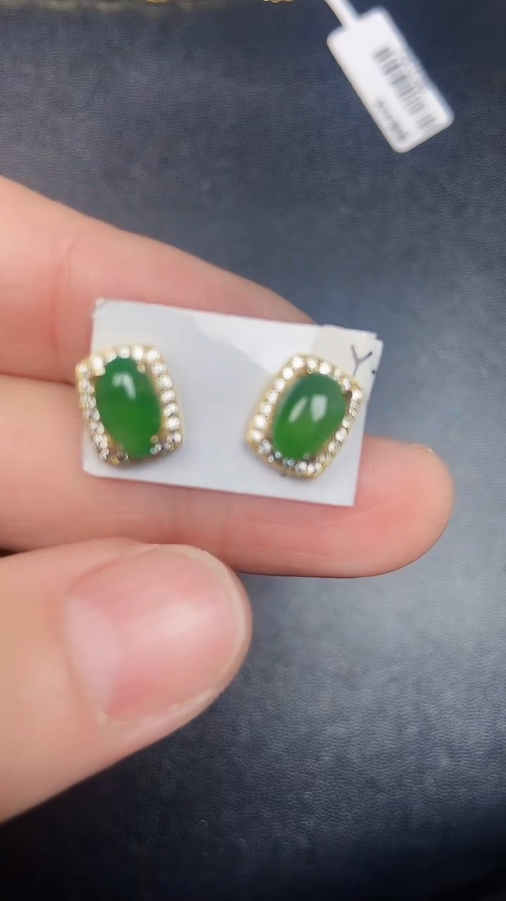 银S925镶嵌戒指翡翠3650