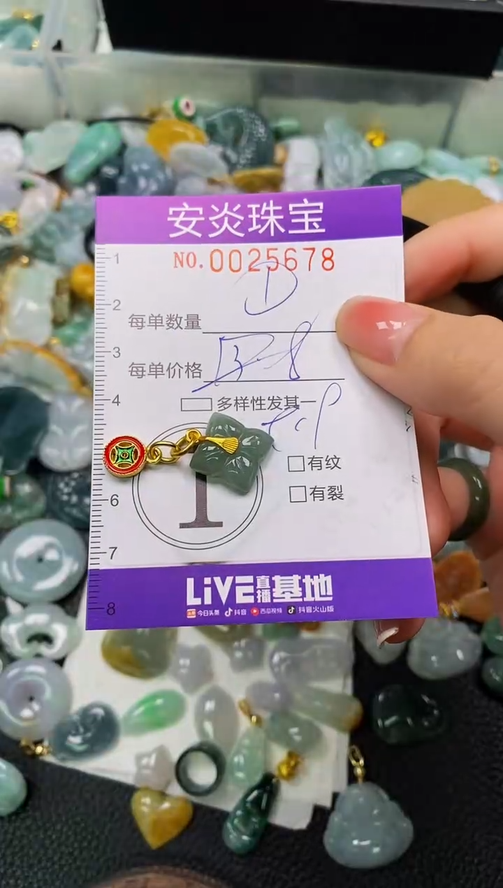 颈饰未镶嵌翡翠闪购0025678多样性发其一