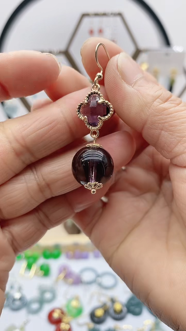 未镶嵌耳饰水晶223