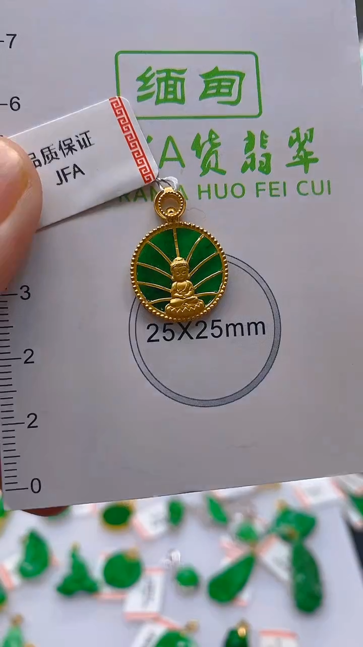 【闪购商品】翡翠颈饰18K金镶嵌新号开播，全场乱卖
