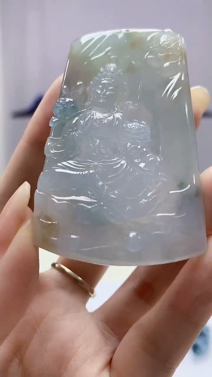 定制翡翠未镶嵌0405DD-毛货挂件129