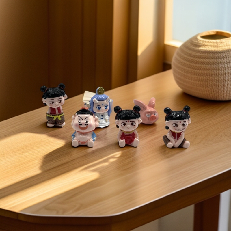 【九宫格直播拆】小哪吒diy树脂摆件