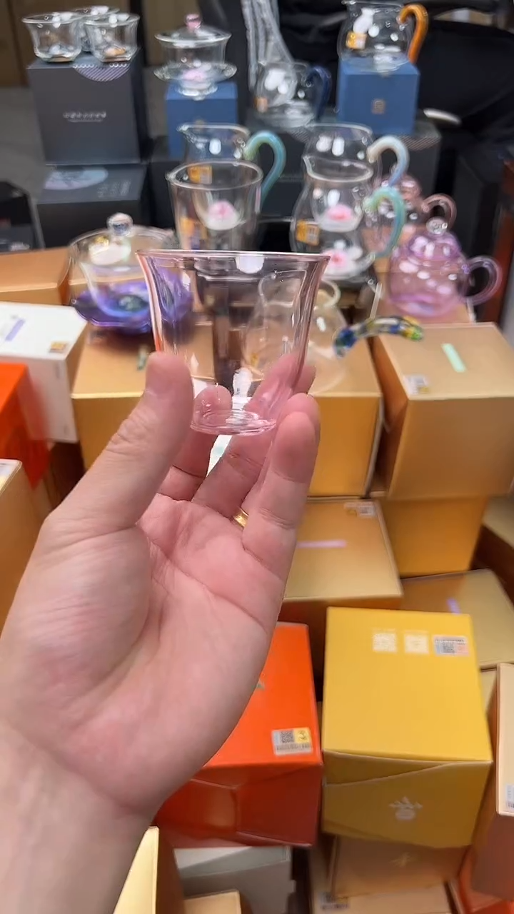 @@禾器晶彩韵杯浅粉色1只