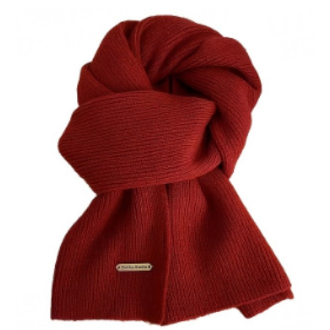 百搭不掉色纯色男女通用围巾加厚ins披肩针织保暖