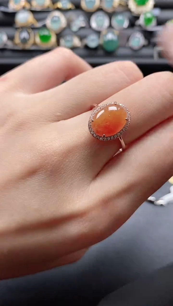 【闪购商品】翡翠戒指银S925镶嵌1111