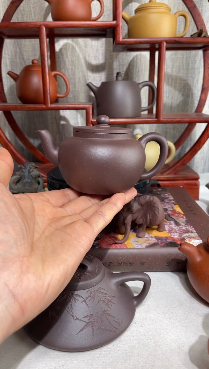 【闪购商品】紫砂茶壶台西底槽青平盖莲子180cc