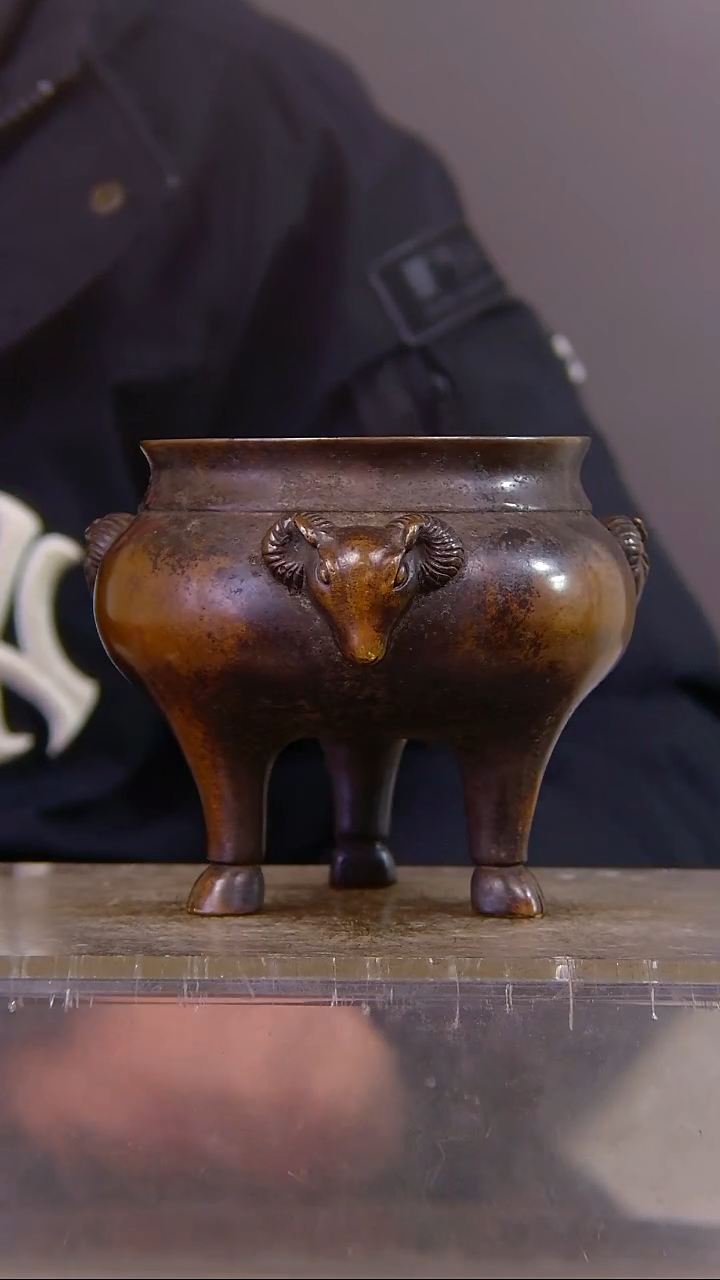 雅*斋山水铜缘香炉结缘1111    