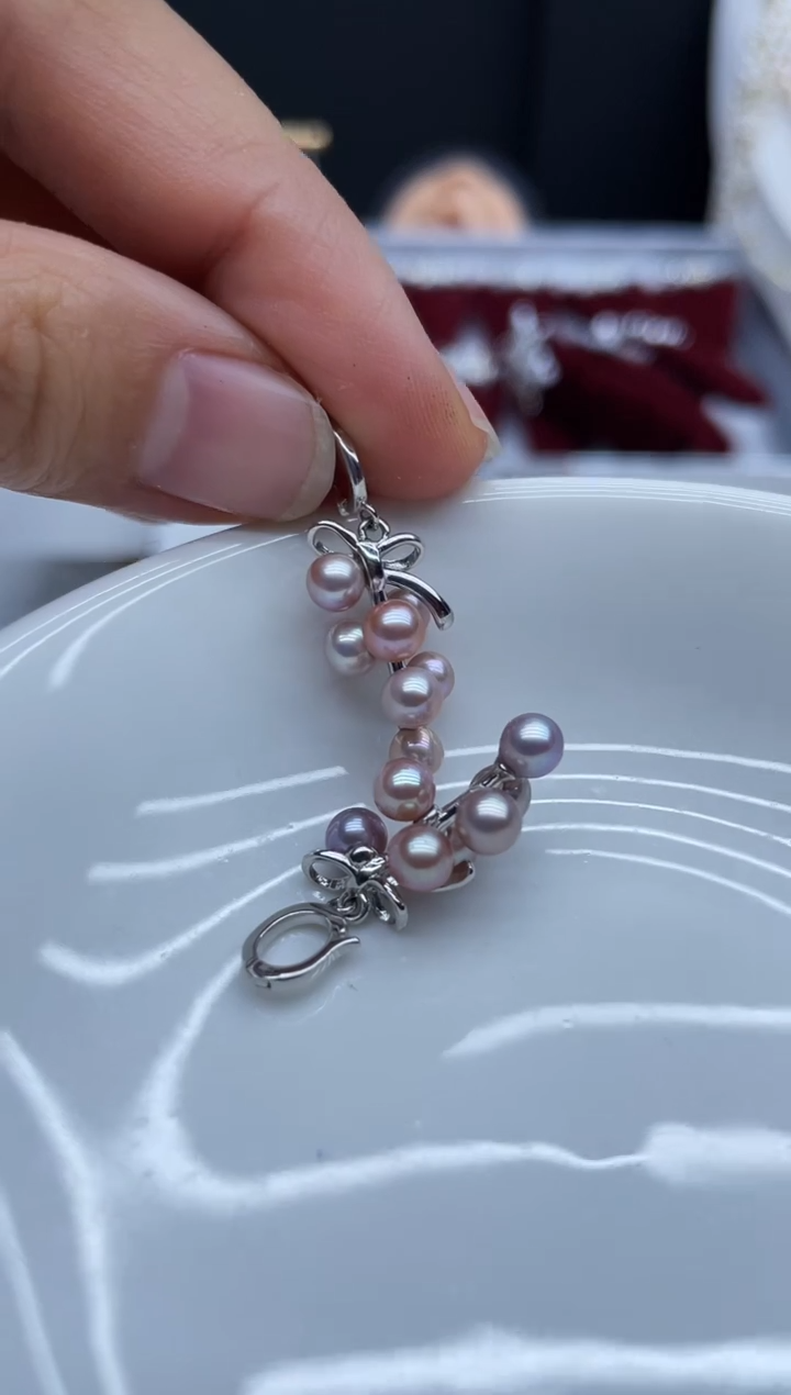吊坠(不含链)银S925镶嵌淡水珍珠多样性发其一