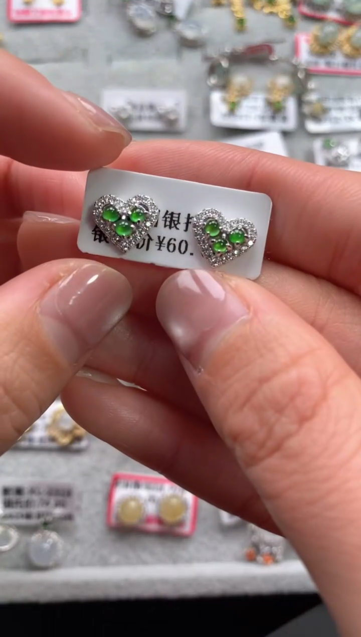 【闪购商品】翡翠戒指银S925镶嵌11111--1