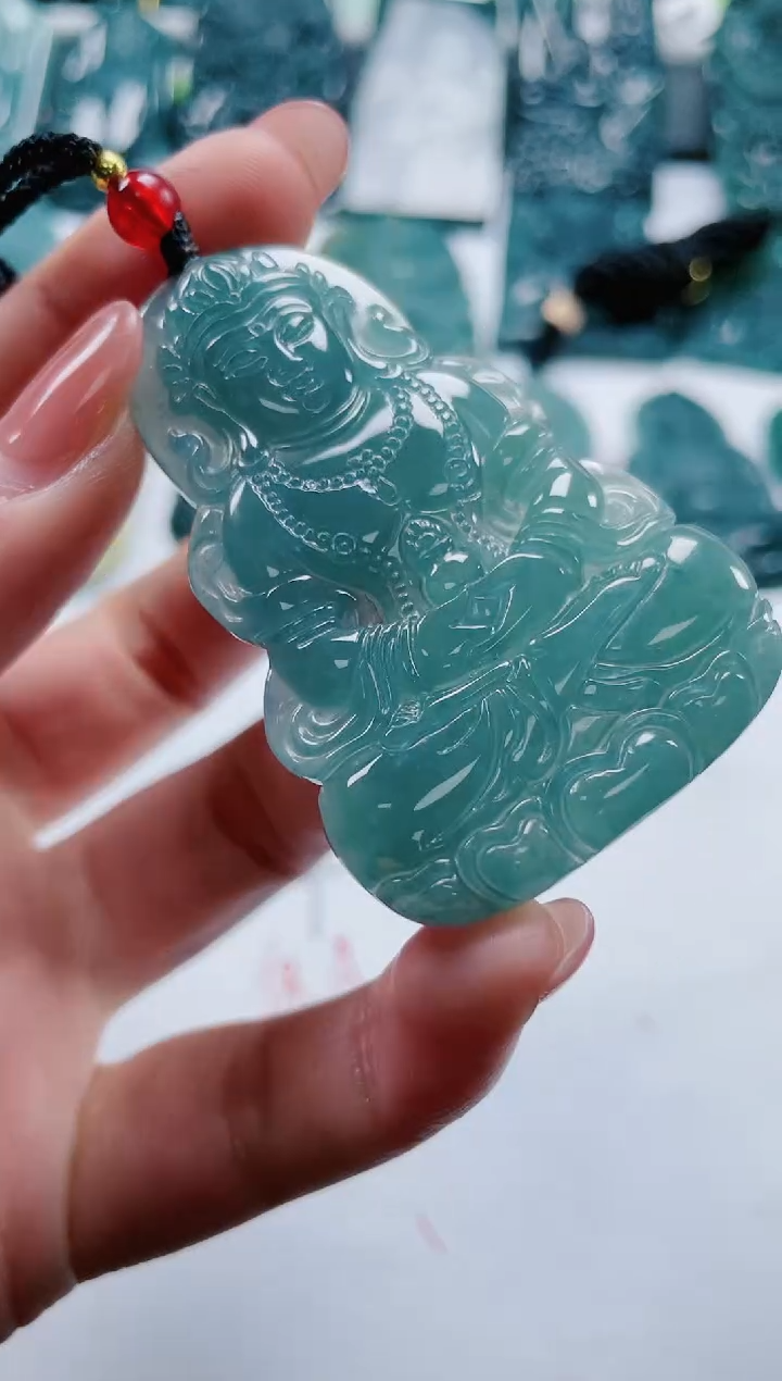 【闪购商品】翡翠颈饰未镶嵌多样性发货一件发货-度母观音