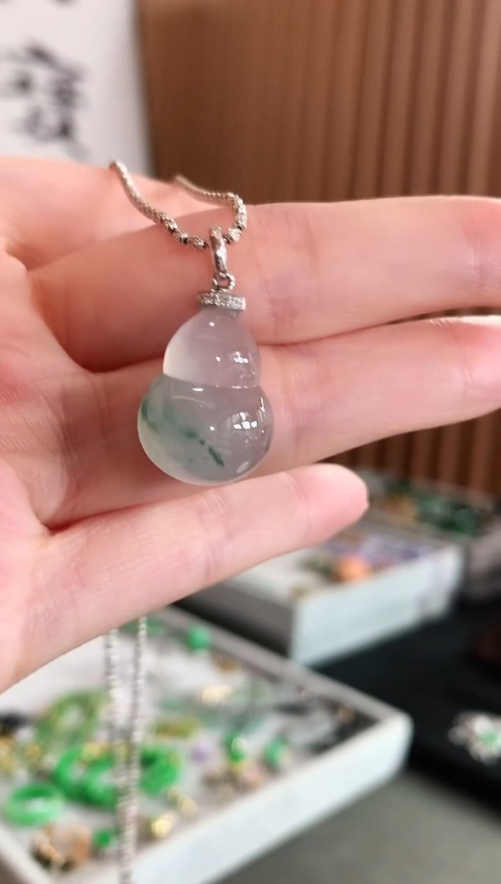 【闪购商品】翡翠18K金镶嵌吊坠(不含链)吊坠